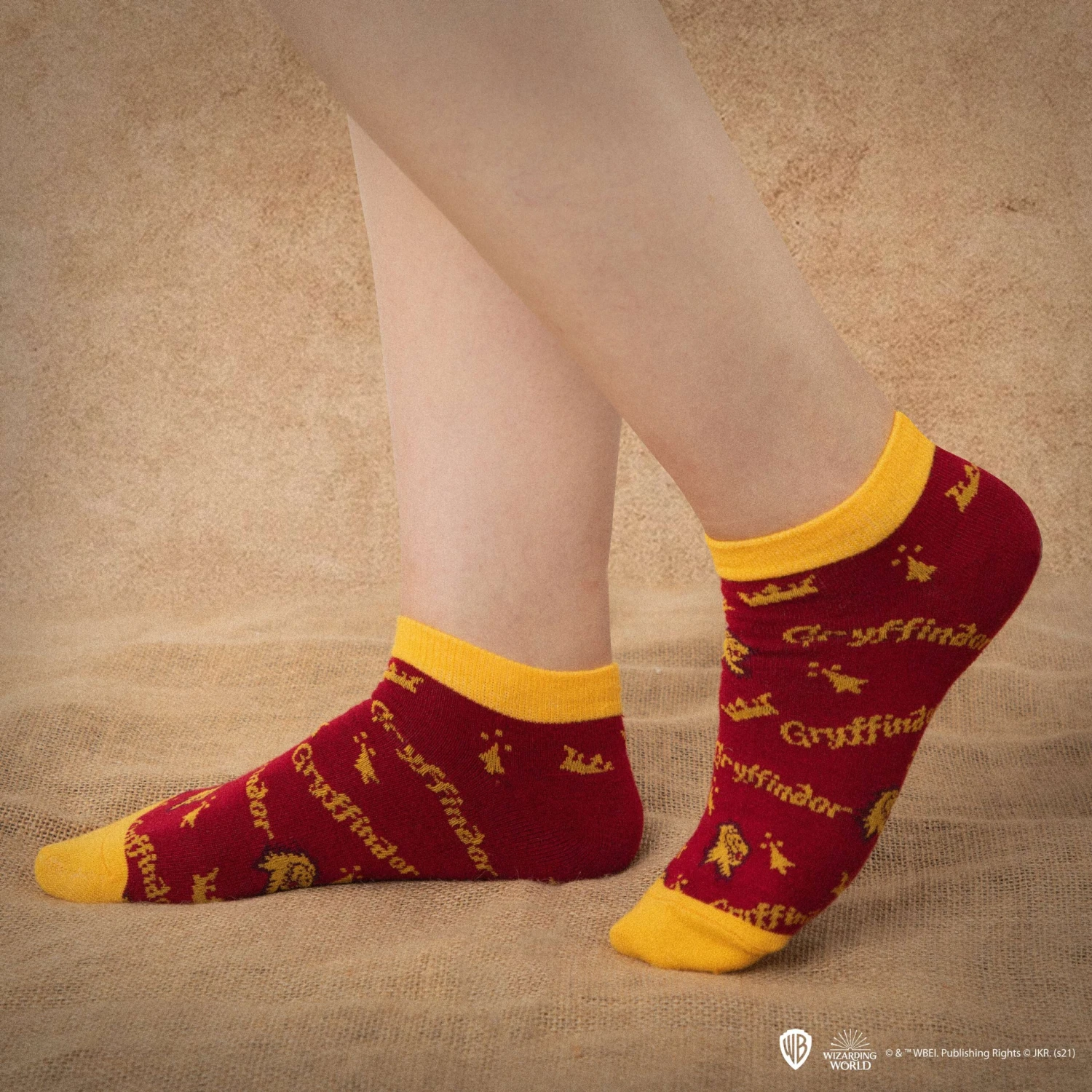 Set Of 3 Gryffindor Ankle Socks 3 Set Of 3 Gryffindor Ankle Socks