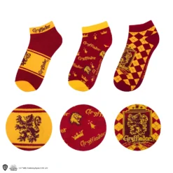Set Of 3 Gryffindor Ankle Socks 21 Set Of 3 Gryffindor Ankle Socks -Cinereplicas Shop AnkleSocks Gryffindor HarryPotter Product 9 4895205606623
