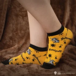 Set Of 3 Hufflepuff Ankle Socks