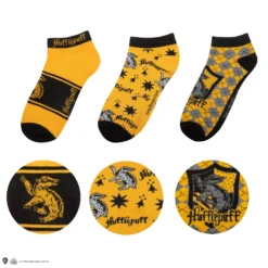 Set Of 3 Hufflepuff Ankle Socks -Cinereplicas Shop AnkleSocks Hufflepuff HarryPotter Product 6 4895205606654AnkleSocks Hufflepuff HarryPotter Product 7 4895205606654