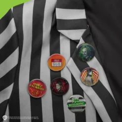 Set Of 6 Beetlejuice Lenticular Badges