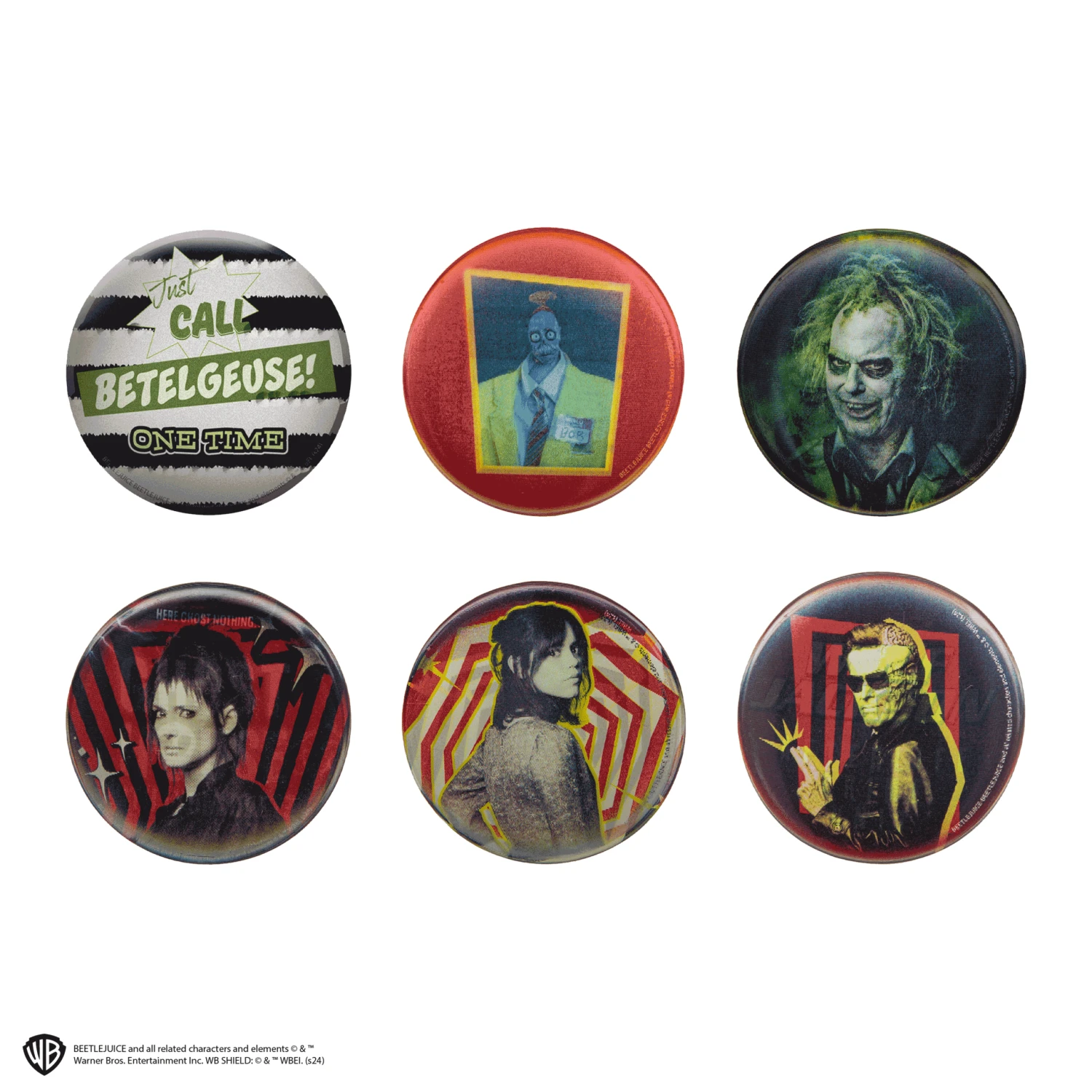 Set Of 6 Beetlejuice Lenticular Badges 11 Set Of 6 Beetlejuice Lenticular Badges - Image 9