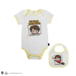 Little Wizard Baby Bodysuit And Bib -Cinereplicas Shop BabyBodysuitSet LittleWizard Product 1 4895205602564 1