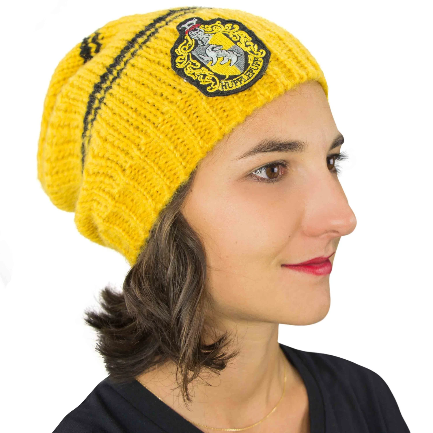 Cinereplicas Hufflepuff Slouchy Beanie 4 Cinereplicas Hufflepuff Slouchy Beanie - Image 2