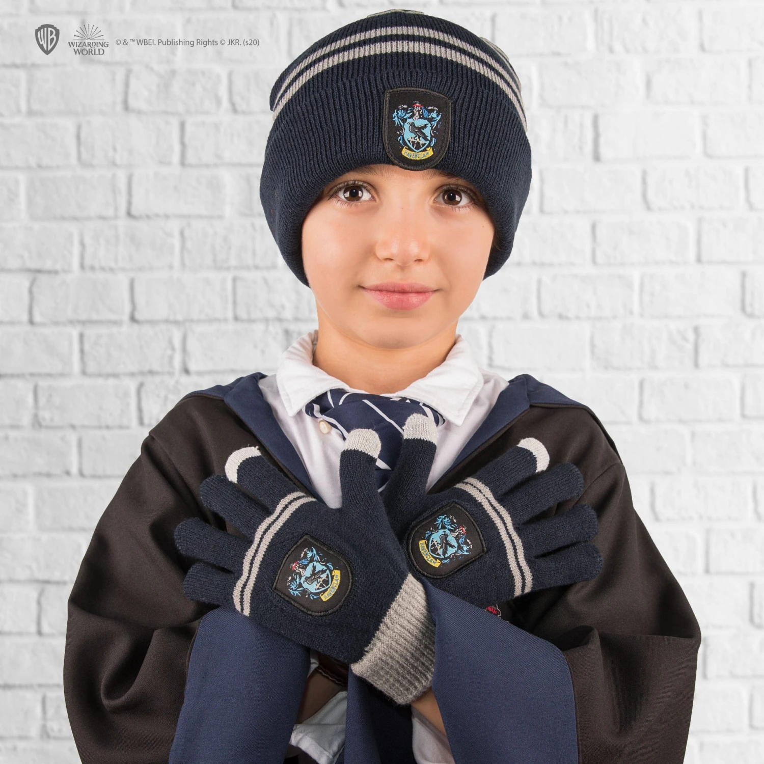 Kids Ravenclaw Gloves And Beanie Set 3 Kids Ravenclaw Gloves And Beanie Set