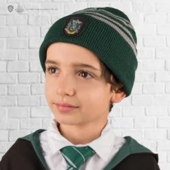 Kids Slytherin Gloves And Beanie Set