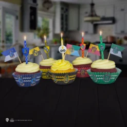 Set Of 10 Hogwarts Houses Harry Potter Birthday Candles -Cinereplicas Shop Candles SetOf10 HarryPotter Main 3 4895205600133