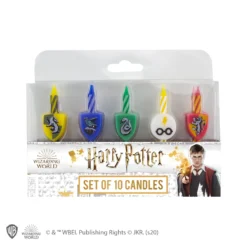 Set Of 10 Hogwarts Houses Harry Potter Birthday Candles -Cinereplicas Shop Candles SetOf10 HarryPotter Product 2 4895205600133