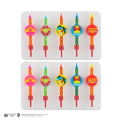 Set Of 10 Wonder Woman Birthday Candles -Cinereplicas Shop Candles SetOf10 WonderWoman DC Product 2 4895205603899 scaled