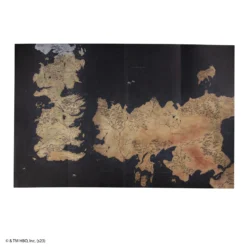 Westeros Hardcover Notebook With Foldable Map -Cinereplicas Shop GOT WesterosMap Hardcover Notebook Product 7 4895205611429