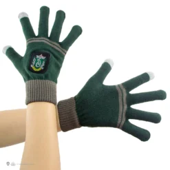 Slytherin Screen Touch Gloves -Cinereplicas Shop Gloves Screentouch Slytherin HarryPotter Product 3 3760166568345 scaled