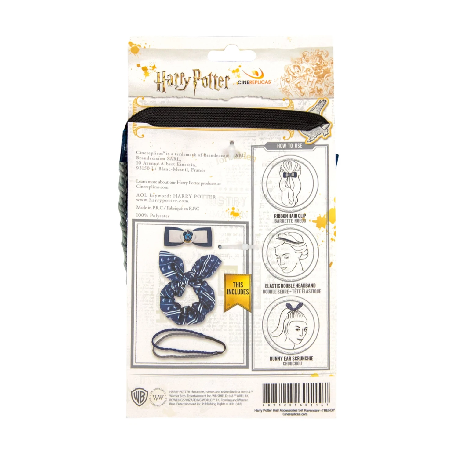 Set Of 3 Trendy Ravenclaw Hair Accessories Set 11 Set Of 3 Trendy Ravenclaw Hair Accessories Set - Image 9