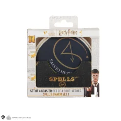 Set Of 4 Spells And Charms Series 1 Coasters -Cinereplicas Shop HarryPotter Setof4Coaster Spell Charm Series1 Package 1 4895205616165 scaled