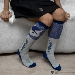 Set Of 3 Ravenclaw High Socks