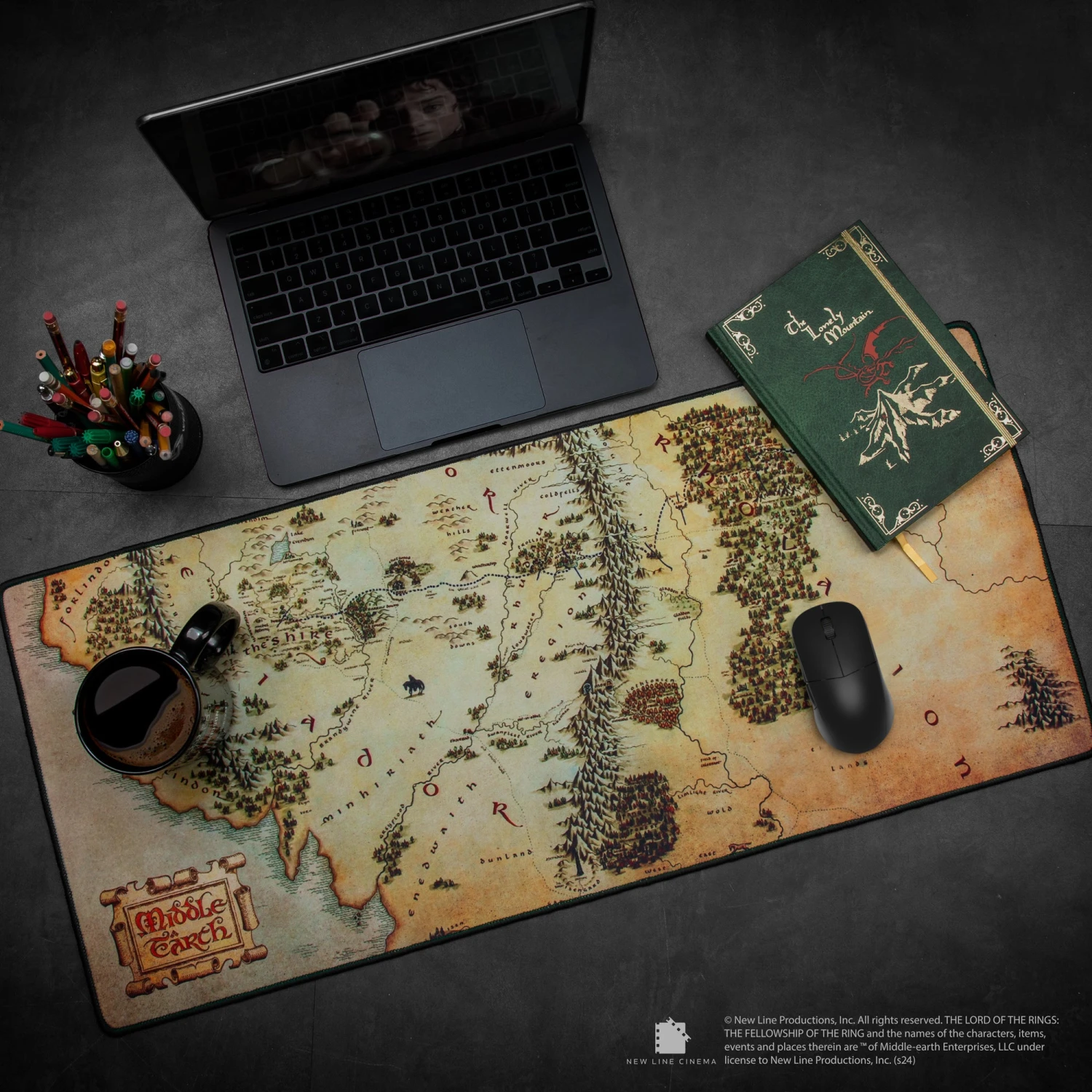 Middle Earth Map Desk Mat 3 Middle Earth Map Desk Mat