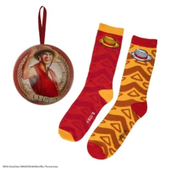 Luffy Socks Holiday Capsule -Cinereplicas Shop OP Holiday Capsule Socks Luffy Product 2 4895205619937 CR1698 scaled