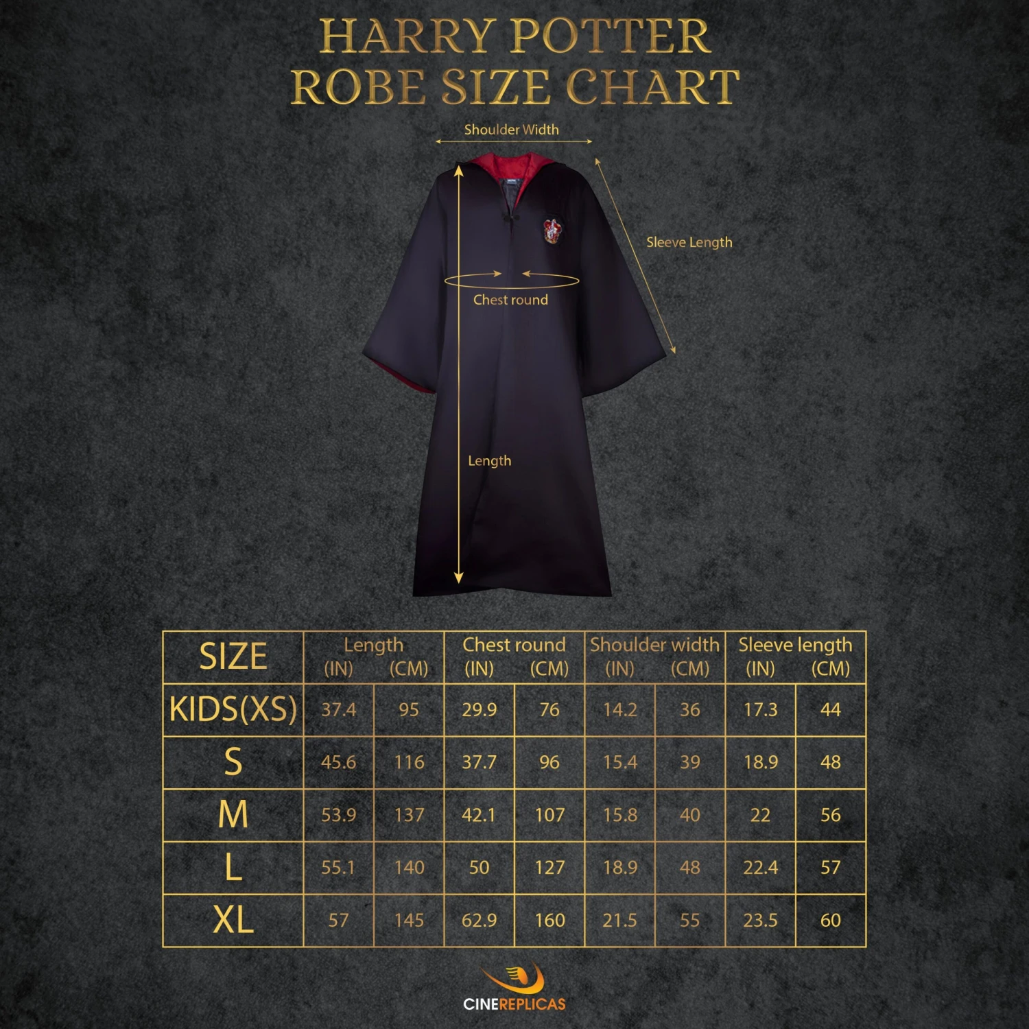Cinereplicas Kids Gryffindor Robe 11 Cinereplicas Kids Gryffindor Robe - Image 9