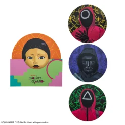 Set Of 4 Squid Game Coasters -Cinereplicas Shop SG Coasters Squid Game Product 1 4895205619845 CR4141 scaled