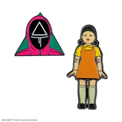 Set Of 2 Pins Young-Hee & Squid Game Soldier -Cinereplicas Shop SG Set of 2 Pins Younghee Soldier Product 1 4895205619708 CR3243