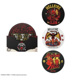 Set Of 4 Hellfire Club Coasters -Cinereplicas Shop ST Coaster Hellfire Club Product 1 4895205617742 CR4181 scaled