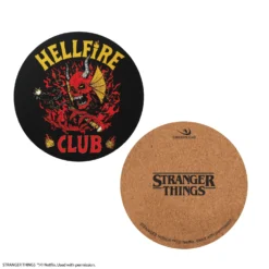 Set Of 4 Hellfire Club Coasters -Cinereplicas Shop ST Coaster Hellfire Club Product 3 4895205617742 CR4181 scaled