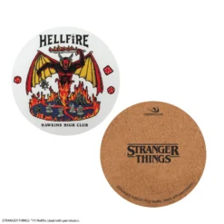 Set Of 4 Hellfire Club Coasters -Cinereplicas Shop ST Coaster Hellfire Club Product 4 4895205617742 CR4181 scaled