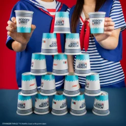 Set Of 24 Scoops Ahoy Paper Cups