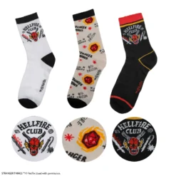 Set Of 3 Hellfire Club Socks -Cinereplicas Shop ST SetOf3 Socks HellfireClub Product 2 4895205618008 CR1687