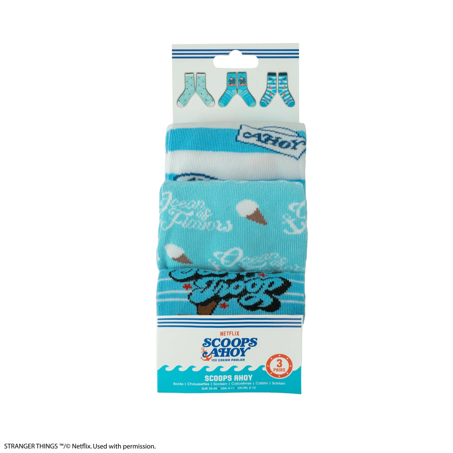 Set Of 3 Scoops Ahoy Socks 9 Set Of 3 Scoops Ahoy Socks - Image 7