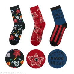 Set Of 3 Stranger Things Socks -Cinereplicas Shop ST SetOf3 Socks StrangerThings Product 2 4895205617995 CR1686