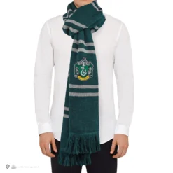 Deluxe Slytherin Scarf 10 Deluxe Slytherin Scarf -Cinereplicas Shop Scarf Deluxe Slytherin HarryPotter Product 2 4895205601444 scaled