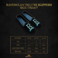 Ravenclaw Deluxe Slippers -Cinereplicas Shop SizeChart DeluxeSlippers R