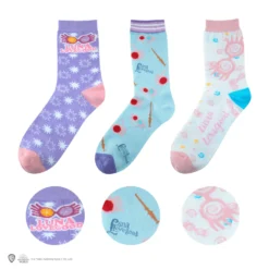 Set Of 3 Luna Lovegood Socks -Cinereplicas Shop Socks Set of 3 LunaLovegood Product 4 4895205611214 scaled