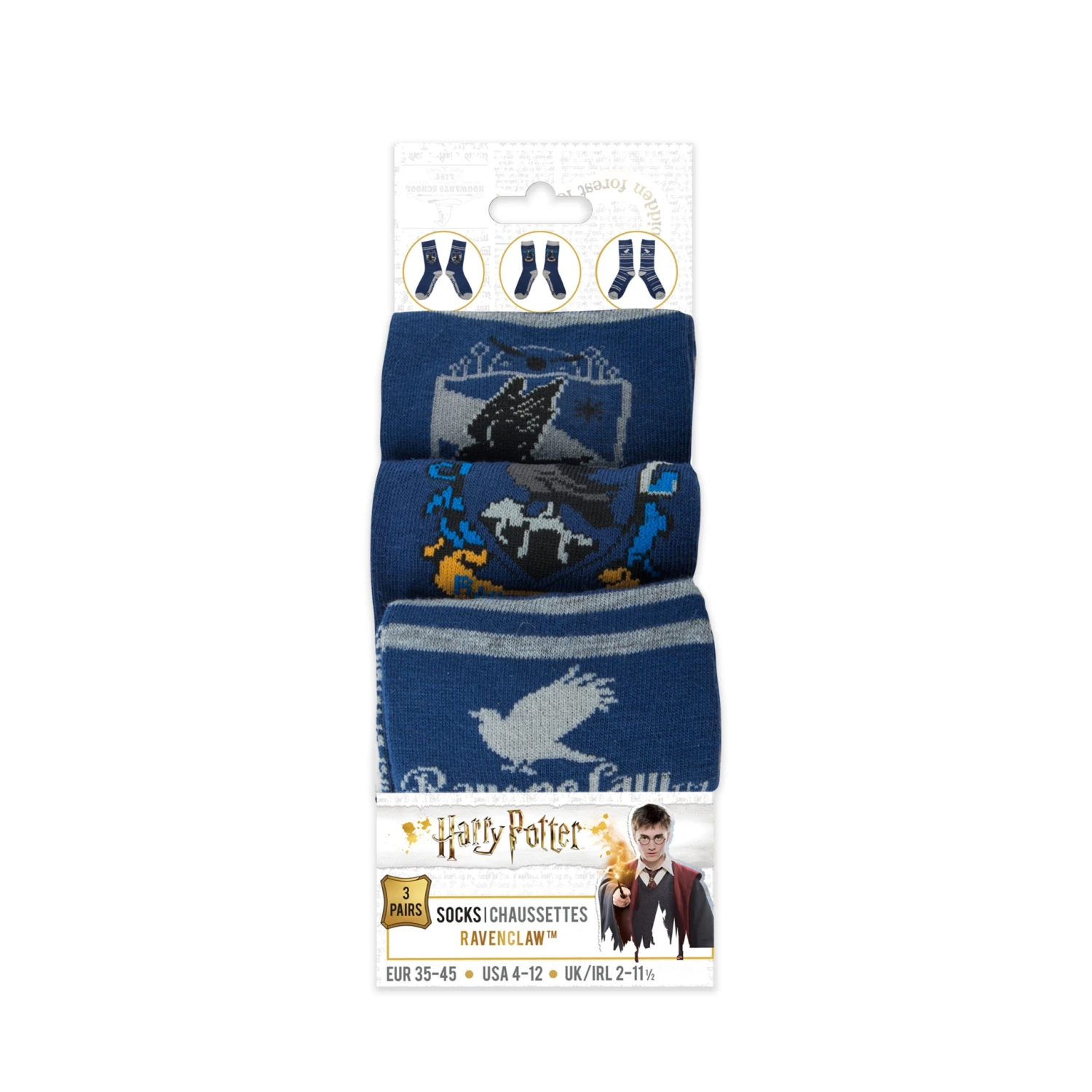 Set Of 3 Ravenclaw Socks 4 Set Of 3 Ravenclaw Socks - Image 2