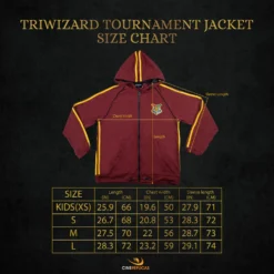 Harry Potter Triwizard Tournament Jacket -Cinereplicas Shop TriwizardTournamentJacket SizeChart EN scaled