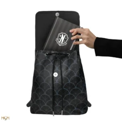 Wednesday Flat Lid Backpack -Cinereplicas Shop WED Flat Lid Backpack Product 6 4895205617261 CR2370 scaled