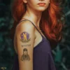 Wednesday Temporary Tattoos -Cinereplicas Shop WED Tattoos SetOf4 Lifestyle 1 4895205617339 CR5270 scaled