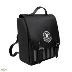 Nevermore Academy Black Backpack -Cinereplicas Shop WEDNESDAY Backpack Nevermore Black Product 3 4895205616271 CR2483 scaled