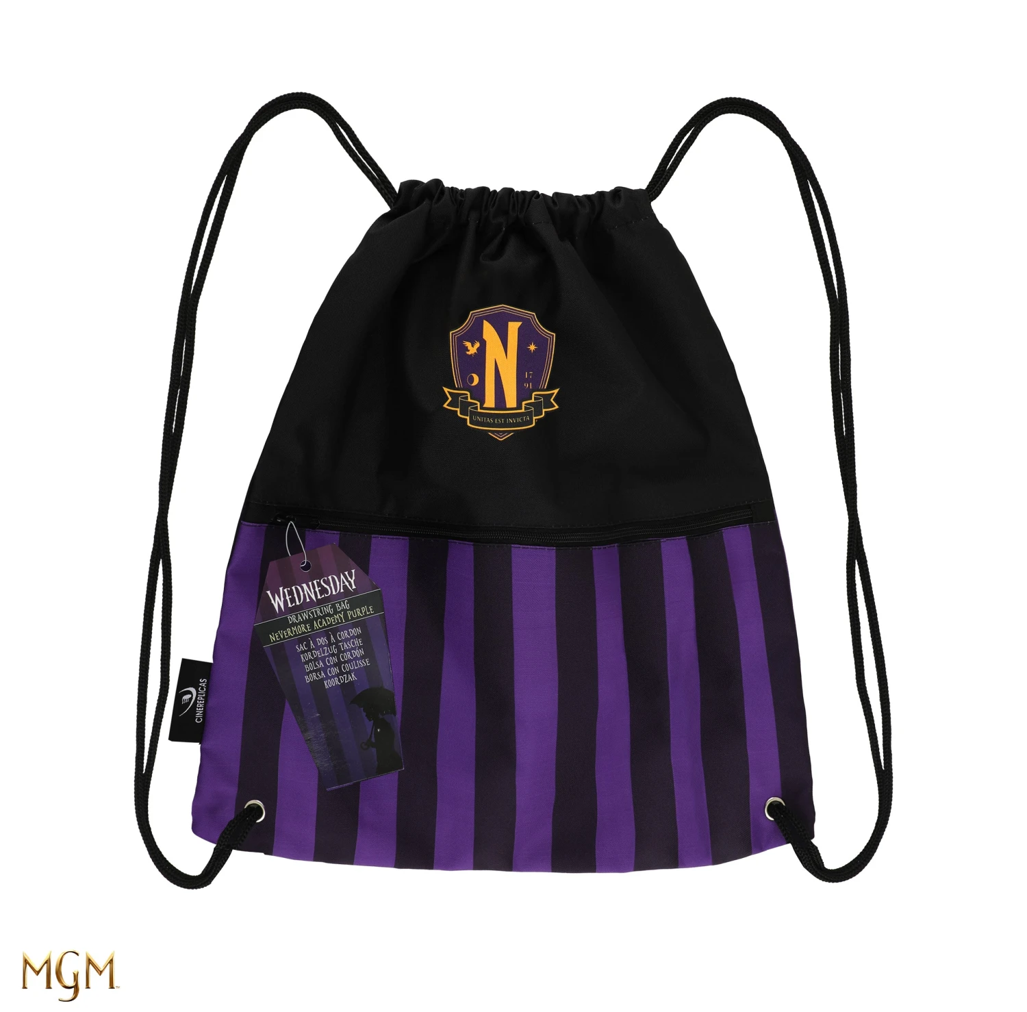 Nevermore Academy Drawstring Bag 3 Nevermore Academy Drawstring Bag - Image 2