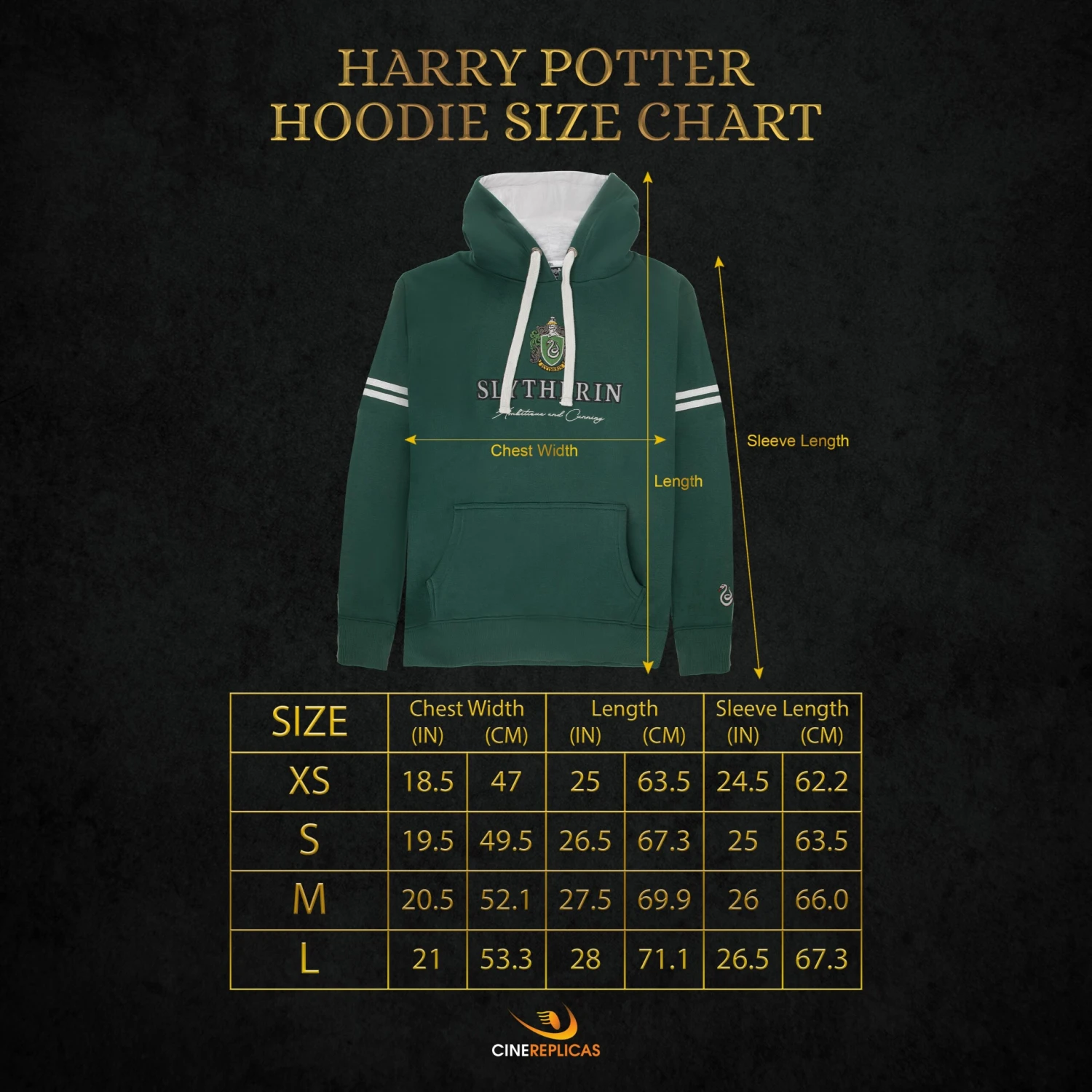 Slytherin Hooded Sweatshirt 7 Slytherin Hooded Sweatshirt - Image 5