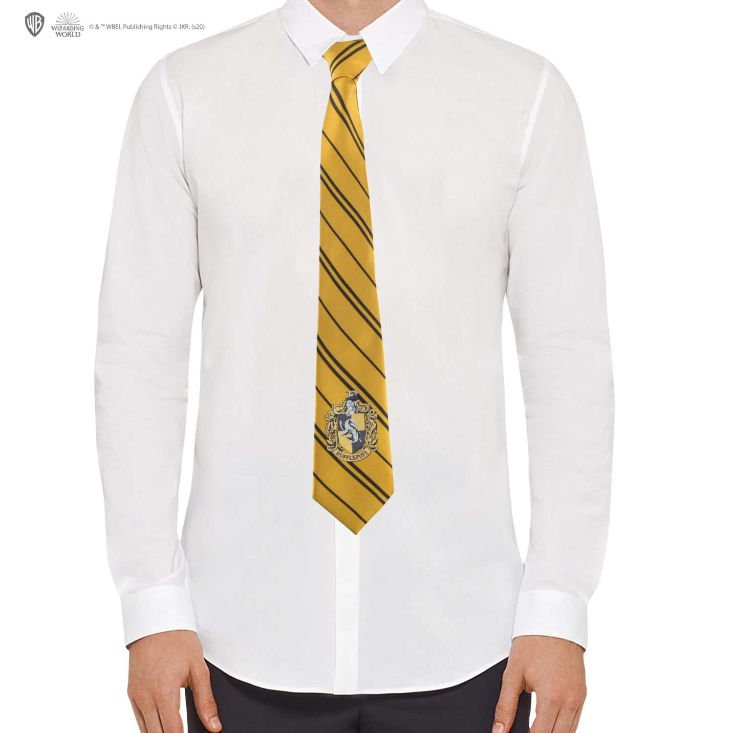Adults Woven Crest Hufflepuff Tie 3 Adults Woven Crest Hufflepuff Tie