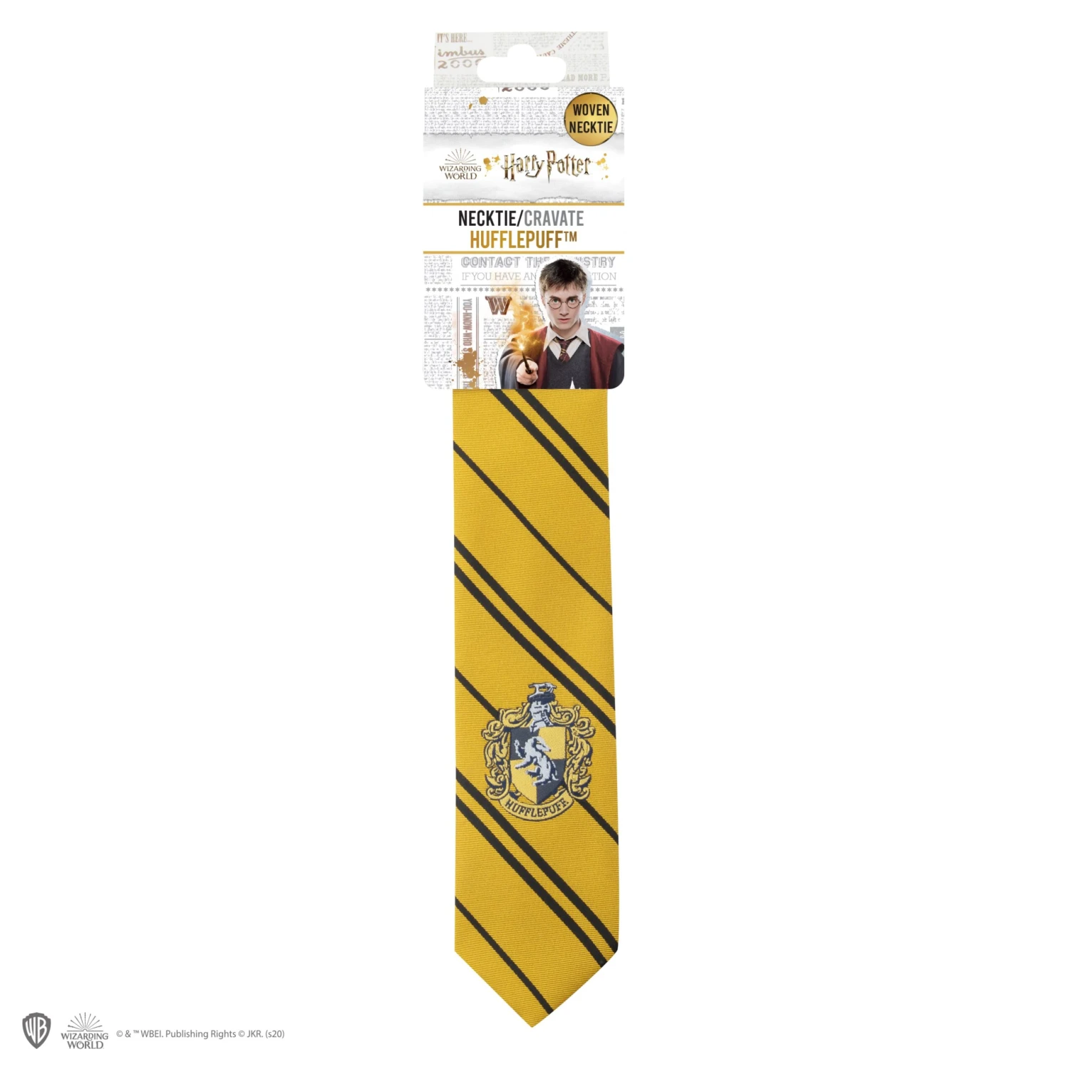 Adults Woven Crest Hufflepuff Tie 4 Adults Woven Crest Hufflepuff Tie - Image 2