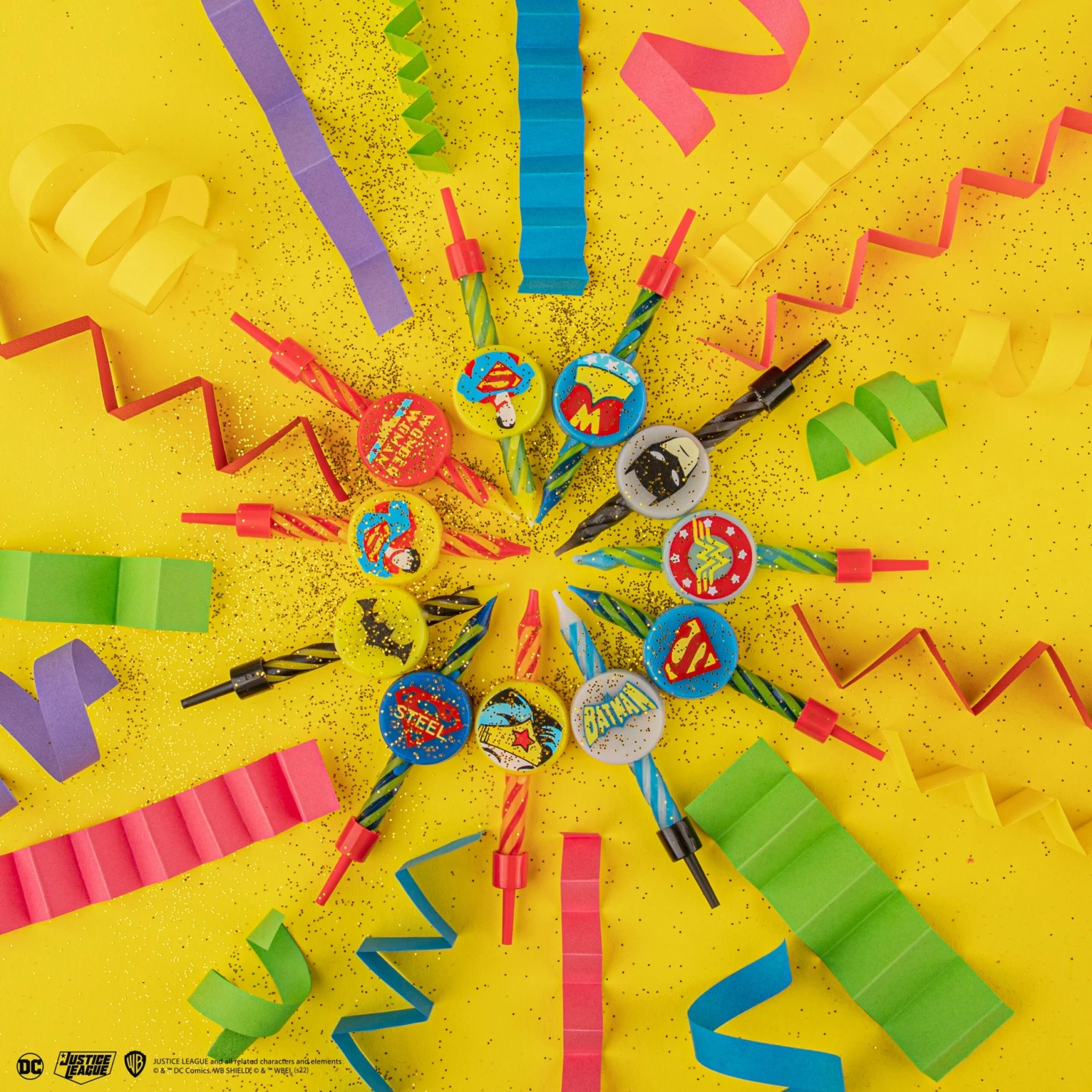 Cinereplicas Justice League Birthday Candles Bundle 2 Cinereplicas Justice League Birthday Candles Bundle