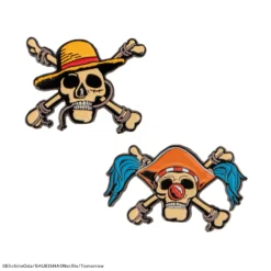 Set Of 2 Luffy & Buggy Pins -Cinereplicas Shop lufbug scaled